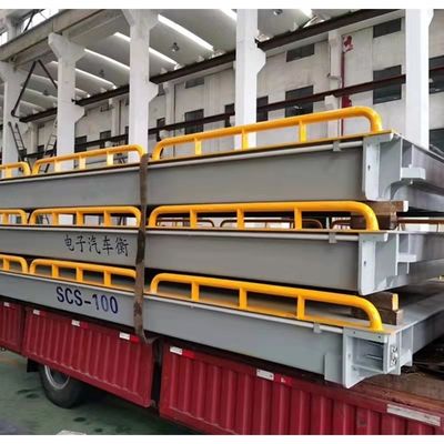 Escala de caminhão de pesagem industrial digital de 100 toneladas para padrões elevados