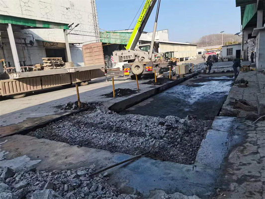 30 toneladas 300 toneladas de capacidade máxima de ponte de pesagem de concreto para pesagem automática de camiões