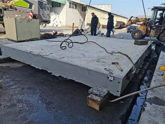 30 toneladas 300 toneladas de capacidade máxima de ponte de pesagem de concreto para pesagem automática de camiões