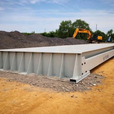 Ponte de pesagem de caminhão de 80 toneladas de capacidade com 16 m de comprimento e ponte de pesagem móvel