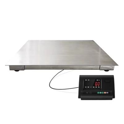 Exibição LCD de aço inoxidável 2 polegadas 1 tonelada Escala de plataforma industrial com tamanho personalizado