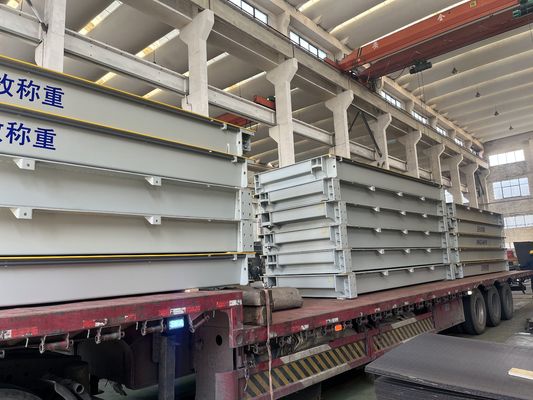 110/220v Aço leve ou aço inoxidável 100 toneladas Balança de peso do camião Balança de ponte