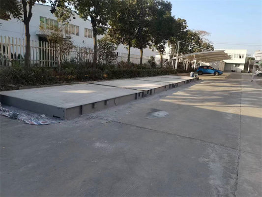 Escala de caminhão de pesagem de concreto galvanizado eletrônico de 120 toneladas com suporte personalizado